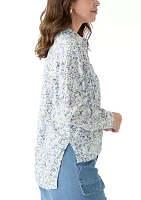 Women's Long Sleeve Floral Shirt