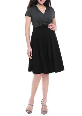 Maternity Sarah Faux Wrap  Nursing Dress