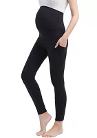 Maternity Sol Belly & Back Support Pocket Leggings (26" Inseam)