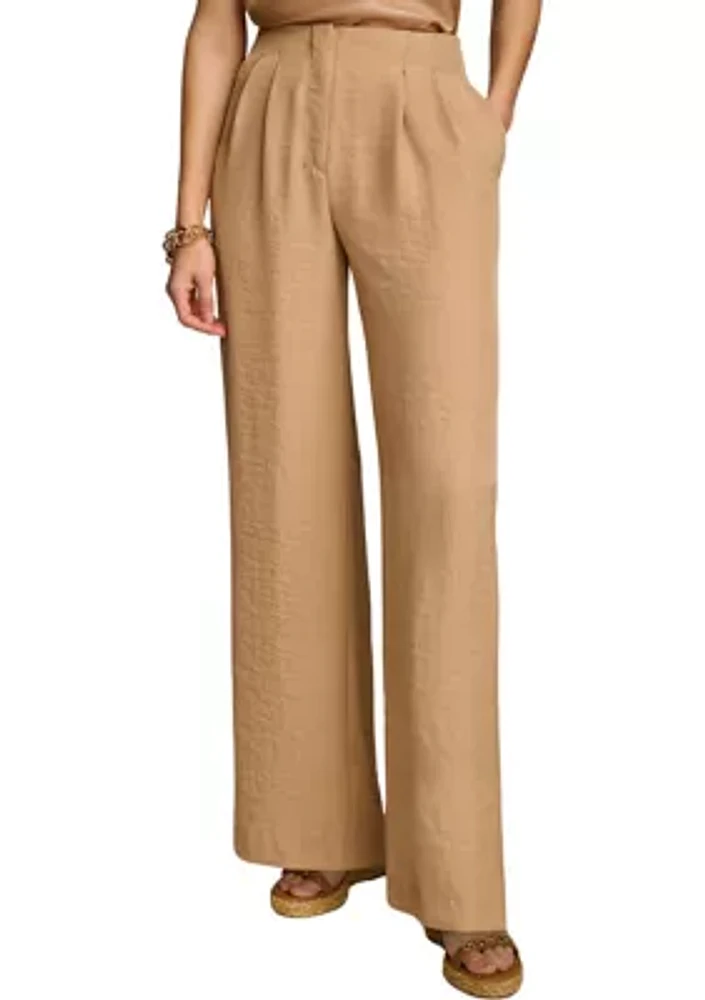 Women's Pleated Wide Leg Pants