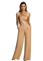 Women's Pleated Wide Leg Pants