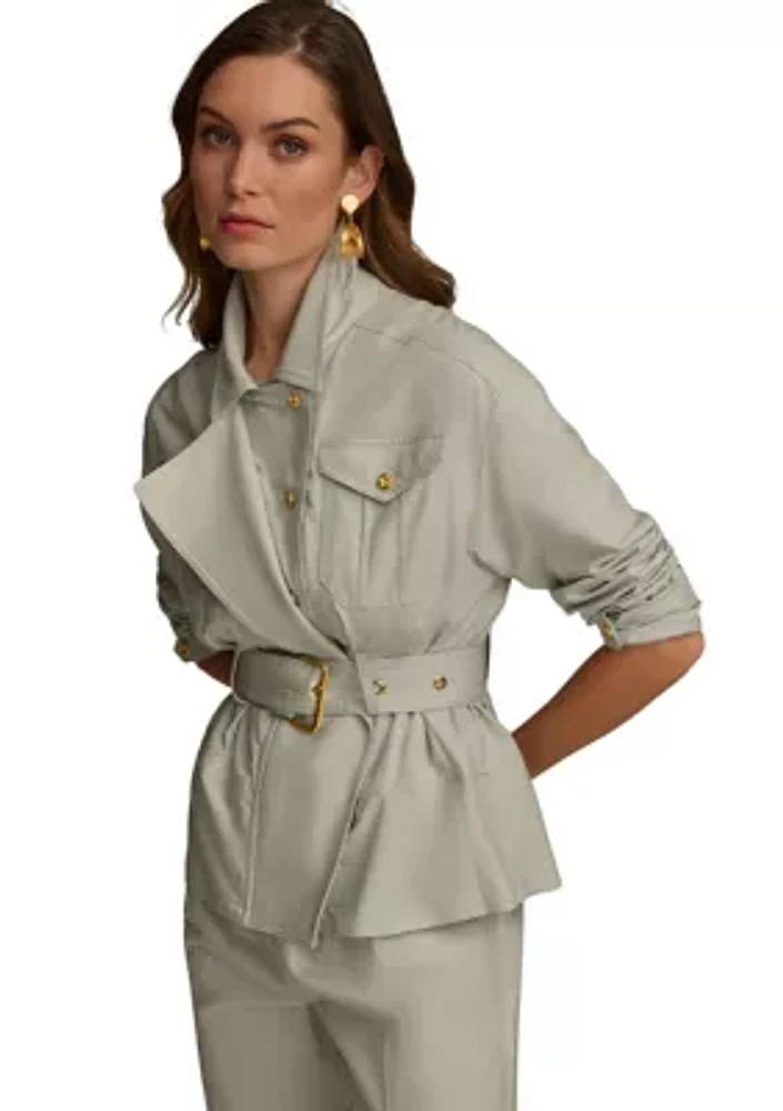 Women's Belted Utility Ryn Twill Jacket