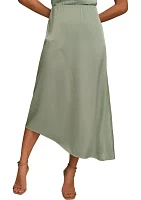 Women's Asymmetrical Ruffle Hem Skirt