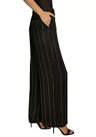 Women's Pinstripe Wide Leg Pants