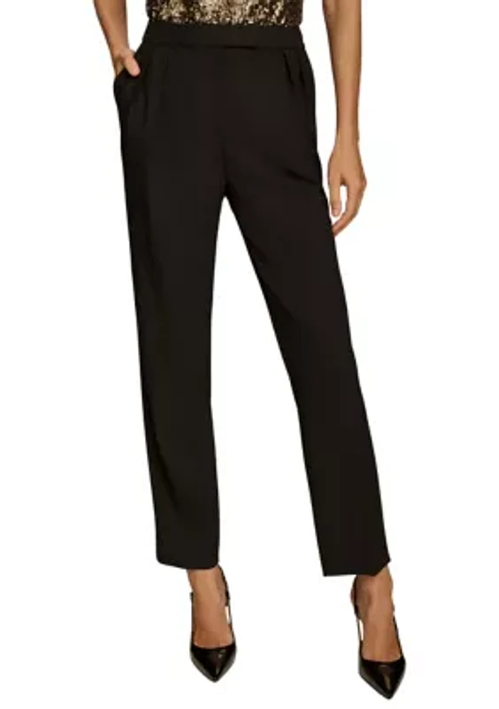 Women's Pleated Slim Pants