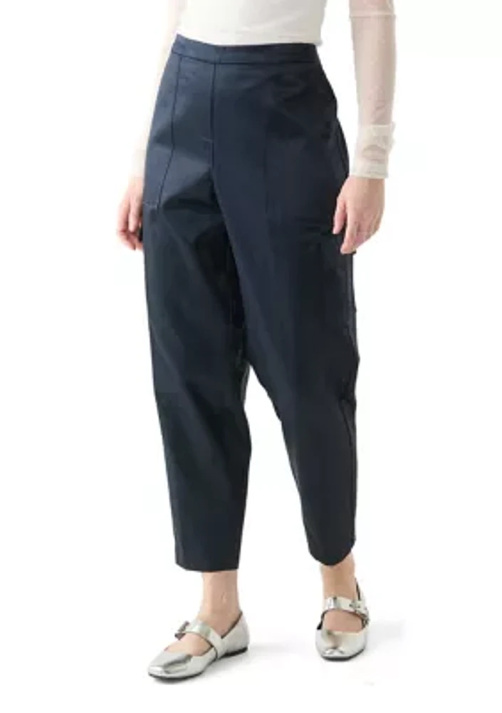 Women's Satin Cargo Pants