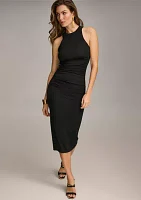 Women's Sleeveless Side Ruched Dress