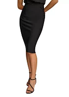 Women's Straight Skirt with Seam