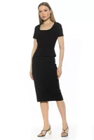 Vance Square Neck Sheath Dress