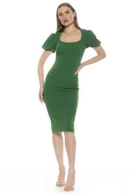 Shiloh Round Neck Midi Sheath Dress