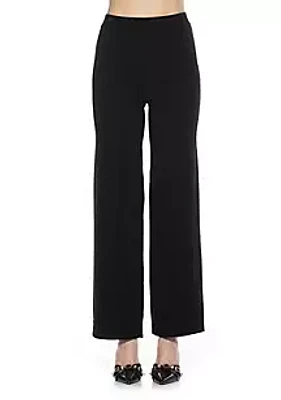 Alexia Admor Miles Knitted Wide Leg Pants