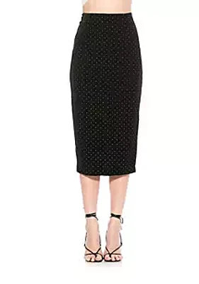 Alexia Admor Jayden Fitted Midi Skirt With Waistband