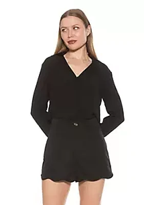 Alexia Admor Lori Long Sleeve Shirt With Buttons
