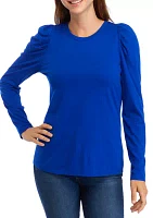 Women's Pleated Shoulder T-Shirt