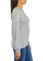 Women's Button Shoulder Sweater