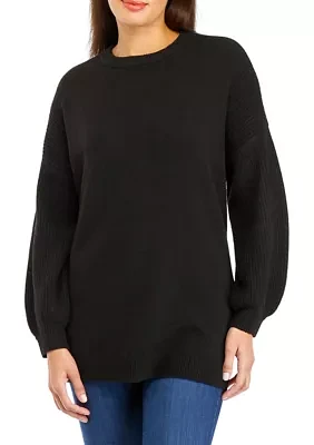 Women's Solid Crew Neck Sweater