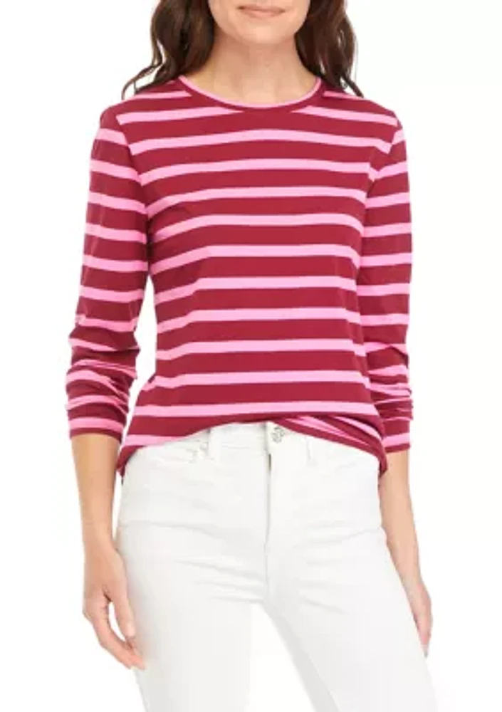 Women's Striped Long Sleeve T-Shirt