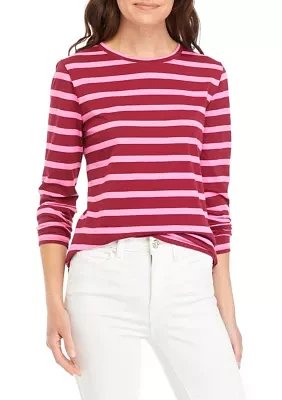 Women's Striped Long Sleeve T-Shirt