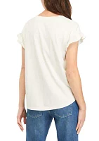 Women's Ruffle Sleeve T-Shirt