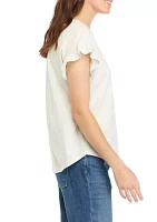 Women's Ruffle Sleeve T-Shirt