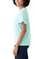 Women's Flutter Sleeve Top