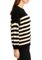 Petite Cable Knit Crew Neck Sweater