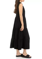 Petite Sleeveless Maxi Peasant Dress