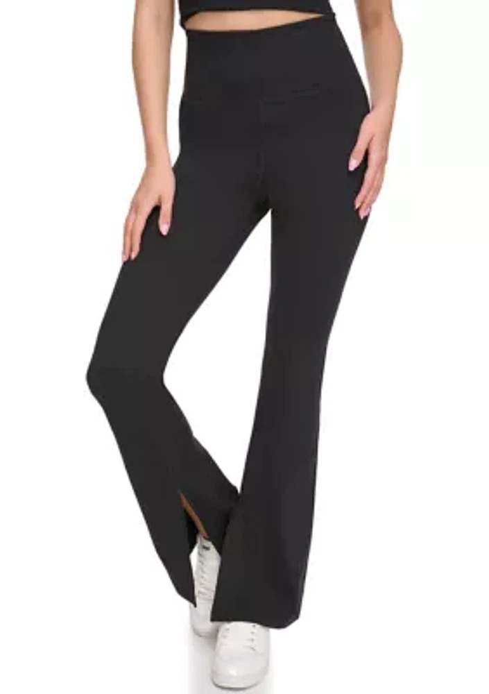 Balance Compression High Waist Flare Tights with Slit