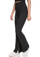 Balance Compression High Waist Flare Tights with Slit