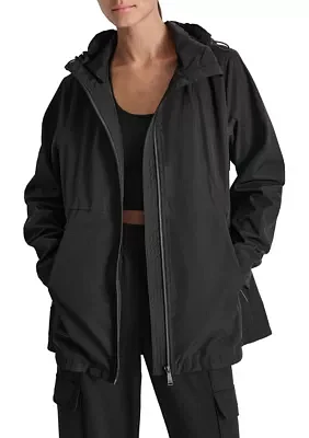 Women's Hooded Full Zip Spectator Jacket with Velcro® Cuff Detail