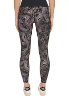 Printed High Waist 7/8 Tights with Pockets