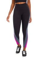 Women's Balance Compression Super High Waist 7/8 Color Block Leggings