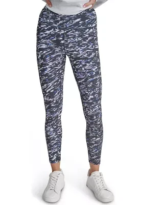 Elevate Interlock High Waisted 7/8 Printed Fitness Tights with Pockets