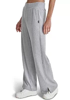 Brushed Rib Knit Relaxed Pants