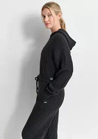 Women's Cozy Cable Sweater Hoodie