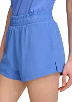 Women's Double Layer Training Shorts with Runner's Pocket