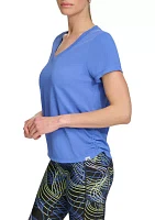 Women's Ruched Side Seams Tech T-Shirt