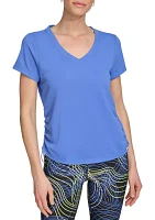 Women's Ruched Side Seams Tech T-Shirt