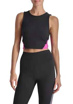 Women's Balance Compression Color Blocked Cropped Tank Top