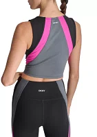 Women's Balance Compression Color Blocked Cropped Tank Top