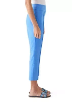 Petite Pintuck Capri Pants