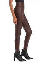 Petite Faux Leather Leggings