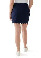 Women's Mill Scalloped Hem Skort