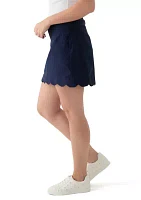 Women's Mill Scalloped Hem Skort