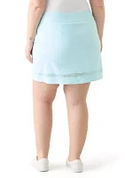 Plus Crochet Trim Skort