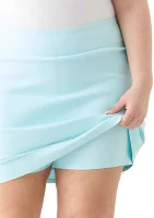 Plus Crochet Trim Skort