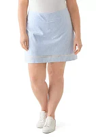 Plus Mill Crochet Trim Skirt