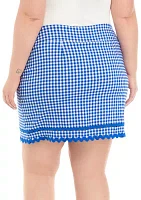 Plus Millennium Ric Rac Trim Skort