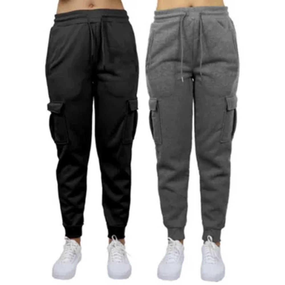 Heavyweight Loose Fit Fleece-Lined Cargo Jogger Pants