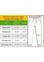 Women's French Terry Loose Fit Jogger Lounge Pants